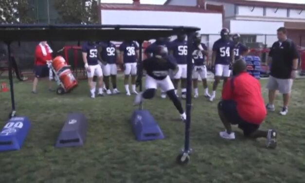 Agility Bag Progression with Tackle (in Chutes)- Ole Miss