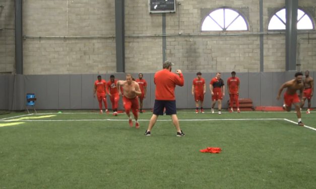 DL Lateral Shuffle Drill- Stony Brook University