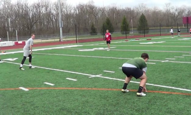 Half-Line Coverage Drill vs 3×1 (Robber Emphasis)- Bridgewater College (VA)