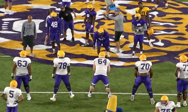 ILB vs Center Rush Drill- LSU