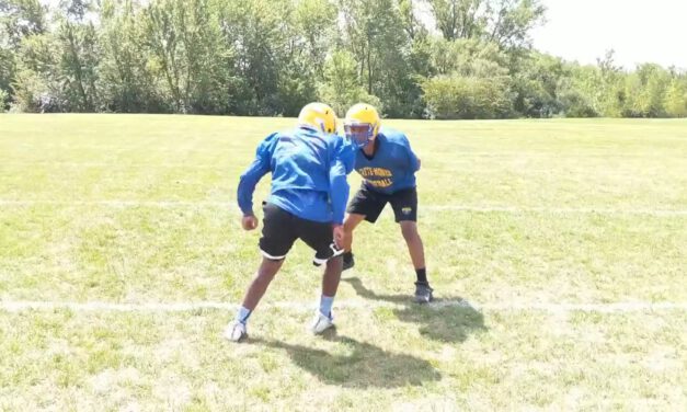 LB Reroute Footwork Drills- Crete-Monee HS (IL)