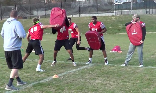 LB Read Shed and Tackle Drill- Bridgewater College (VA)