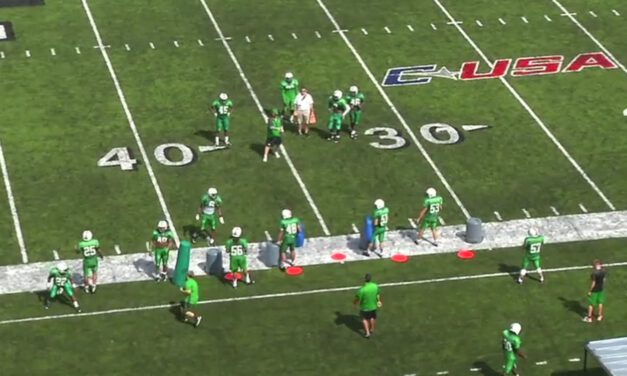 LB Under Key Drilll- Marshall University