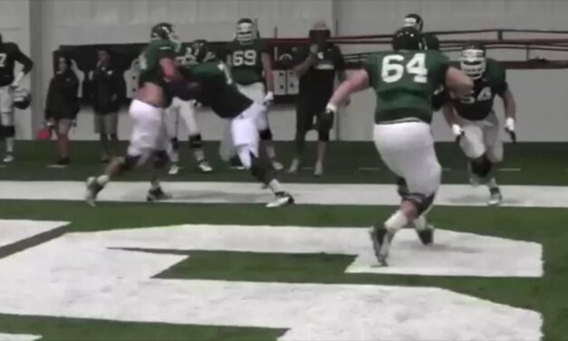 OL Down and Pull Drill- Michigan State University