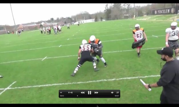 OL Zone Combination Drill (Jab and Crotch Tech for Post Blocker)- Tusculum College