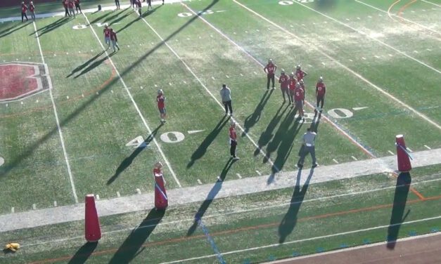 OLB Overhang (Whip) Player Drop Drill- Bridgewater College (VA)