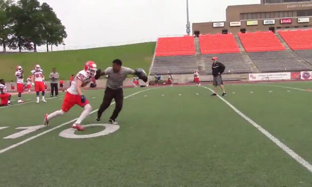 WR Look Lean and Drive Drill- Sam Houston State