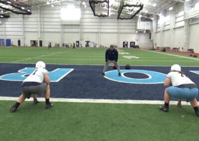 Skip Pull Drill (Gap Run Emphasis)- Northwood University (MI)