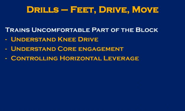 Feet Drive Move Drill- Marian University (IN)