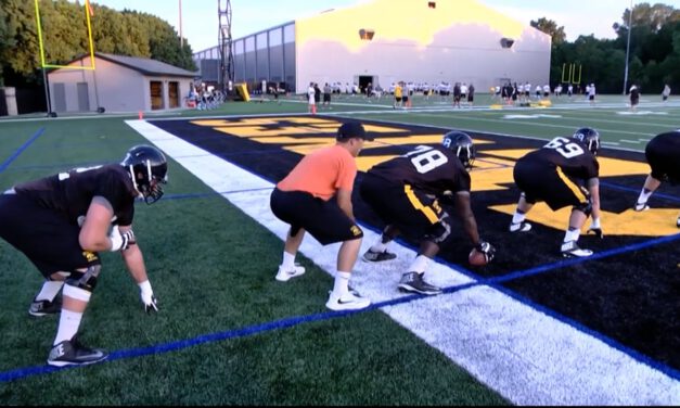OL Stance and Start Drill- University of Iowa