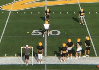 WR Lateral Shuffle Drill- Caledonia HS (MI)