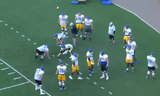 OL Gap Doubles Drill- South Dakota State University