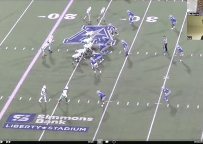 Shoot Screens off Wide Zone (narrated)- University of North Texas