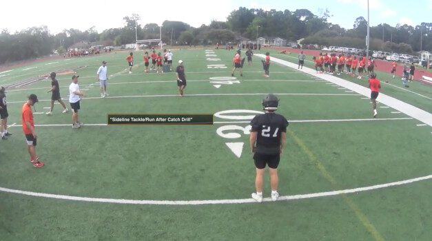 Non-Contact Drill Work to Teach Tackling, Block Destruction and Ball Security